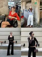 女性用ファッションニットカーディガンとタンクトップ【長袖・夏用】（セットアップ対応）