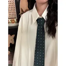 秋季のシンプルな無地デザイン！小褶入りフィット長袖シャツ（セットアップ対応）