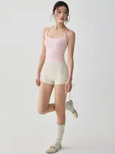 美しい背中デザインのヨガ用タンクトップ【フィットネス・副乳カバー・プラティトレーニング】（セットアップ対応）
