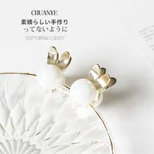 高級感あふれるミニ前髪クリップ【ウサギデザイン・小型・おしゃれ】