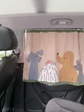 車用窓日よけカーテン【全棉・赤ちゃん用・埋め込み型スライドレール】