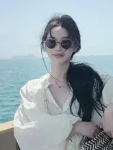 リゾートスタイルのメタルサングラス【偏光・男女兼用・丸型・四角型】
