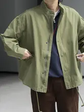 ジャケット メンズ M51 スタンドカラー リップストップ ワーク オーバーサイズ ウォッシュド ヴィンテージ加工 裾ほつれ 秋 春 「LABSTORE」