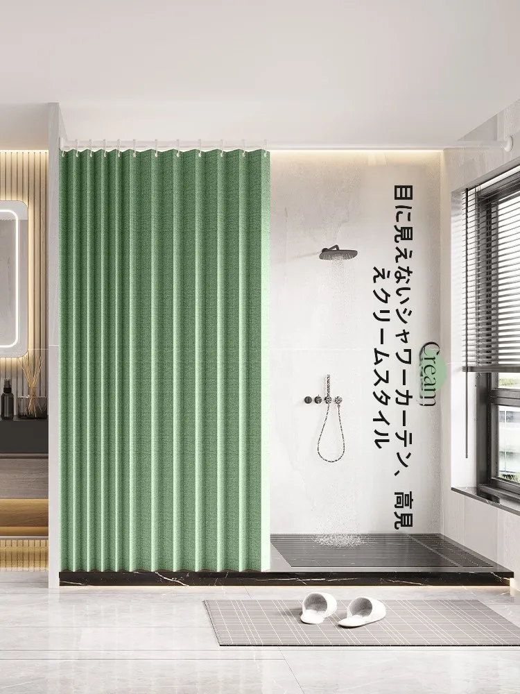 浴室の壁に設置する防水加工折りたたみカーテンの選び方と実際の使い方