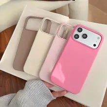 iPhoneケース 13 14 15 16 Pro 17 Pro Max 18 対応 リキッドシリコン 極薄 無地 シンプル 全周囲保護 独立ボタン 上品 おしゃれ レディース