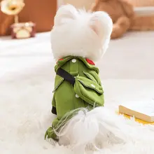 ペット犬服 四本足フリース 秋冬スタイル