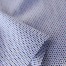 いたりあ 輸入チェック柄ジャカードピマコットン生地