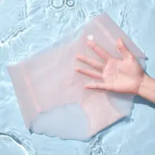 使い捨て女性用無痕アイスシルク医療用無菌綿内側トラベル用独立包装三角パンツ