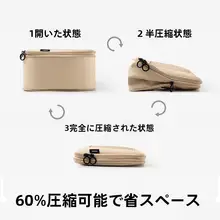 ポケット旅行収納袋【圧縮タイプ・抗菌・衣類整理用・携帯便利】