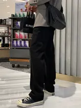 メンズ 春秋用カジュアルワイドパンツ【スリムフィット・直筒デザイン・多用途】