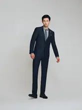 高級感あるウールシルクブレザー【ビジネスカジュアル・スリムフィット・結婚式用】