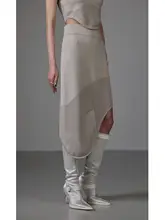 無以幻象 x CHENTAITAI ニット不規則ヘムスカート