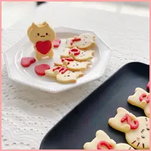にゃんこ抱きつきクッキー型【バレンタインや七夕の手作りお菓子に最適・DIY用】