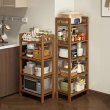 キッチン用スタンド収納ラック【多層・家庭用・壁寄せ】