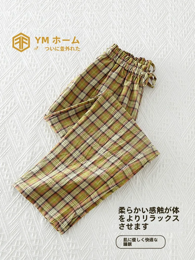 サウナ パジャマ おすすめ：春秋用 レディース チェック柄ルームパンツの実用性と選定基準