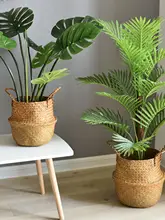 植木鉢 バスケット 盆栽 植物 竹編み 草編み スタイル 織り