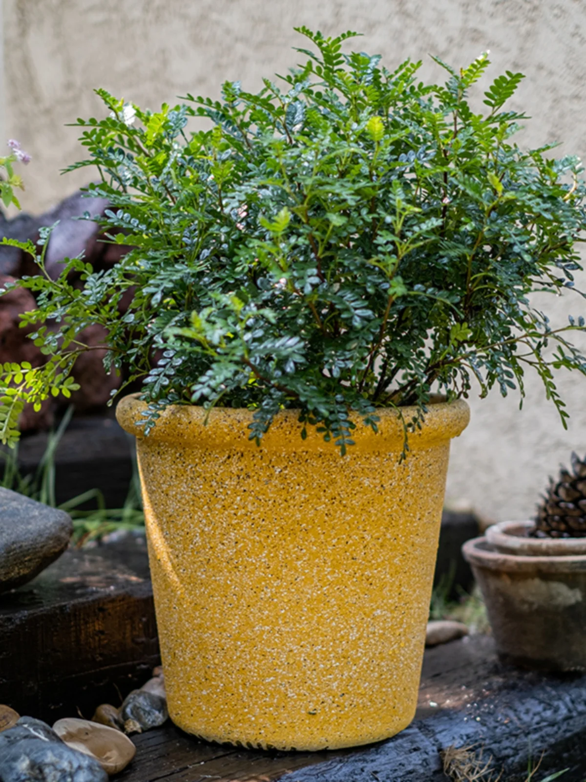 植木鉢 大型 室内外に適した エコプラスチック レジン 擬似陶器