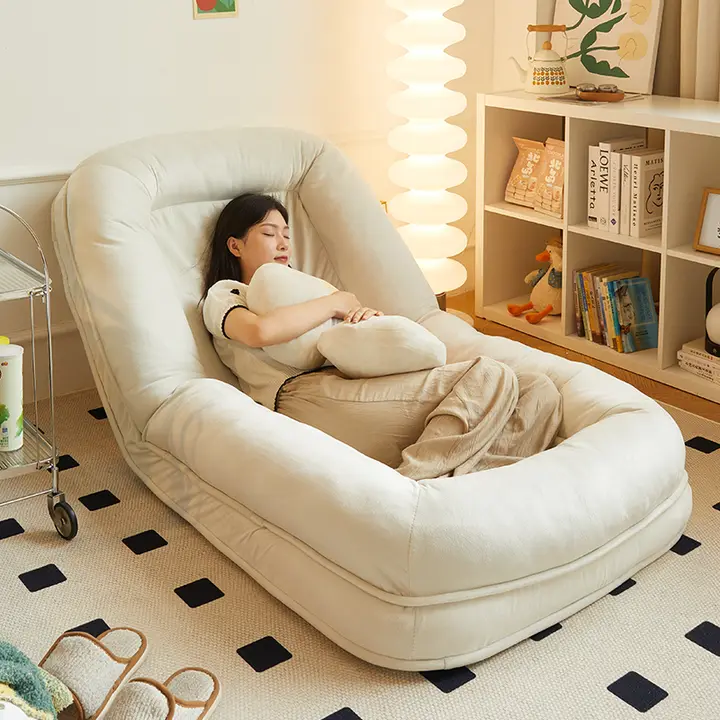 ソファ 寝室 リラックスソファ くねくねソファ シングルチェア 快適 眠れる