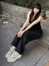 防水加工のウエストバンド付ジャガードパンツ【男女兼用・細身シルエット・カジュアルスタイル】（セットアップ対応）