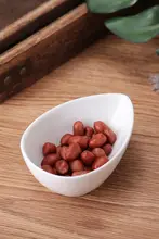 陶磁器製 梨形ディップ皿【寿司・辛子用・創意的な西洋料理用】