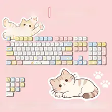 かわいいデザインのMOA対応キーボードキャップ【熱昇華・狼蛛ハキミテーマ】