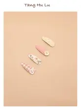髪に優しいベビー用サイドヘアクリップ【布製・子供用・ヘアアクセサリー】