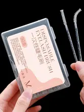 使い捨てまつ毛ブラシ【超細型・眉毛用・携帯式】