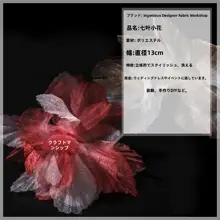 9色の七葉小花グラデーションオーガンジー【DIY服飾用・デザイン素材】