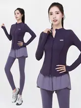 レディース 秋季用テニスウェア【通気性・速乾・ヨガトレーニング対応】（セットアップ対応）