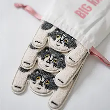 RUOYUSTUDIO オリジナルデザインの可愛い猫柄布製コースター