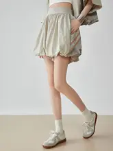アメリカンリトロバイカラー切り替えカジュアルスポーツコート【ゆったりした襟付き・ショートスリーブ・花柄スカートパンツ・（セットアップ対応）】