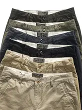 作業用パンツ メンズ 秋冬 コットン ウォッシュ 厚手 ストレート