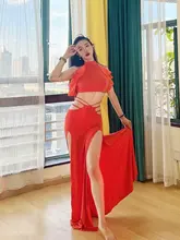 ベリーダンス 練習服 スーツ モーダルセクシーハングウエスト