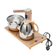 電気茶炉 自動給水機能付き【陶製・電熱式・茶道用アクセサリー】