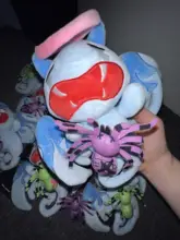 オリジナルデザインのゴーストぬいぐるみキーホルダー【男女兼用・かわいいカートゥーンアクセサリー】