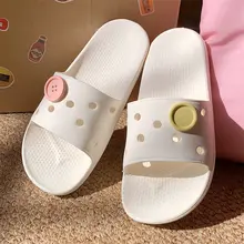 極上の柔らかさのEVAスライドサンダル【夏用・滑り止め・抗菌・カラフルボタン】（セットアップ対応）