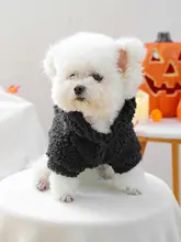 秋冬用 保温羊羔絨フード付きパーカー【小型犬用・犬用衣服・ハロウィン対応】（セットアップ対応）