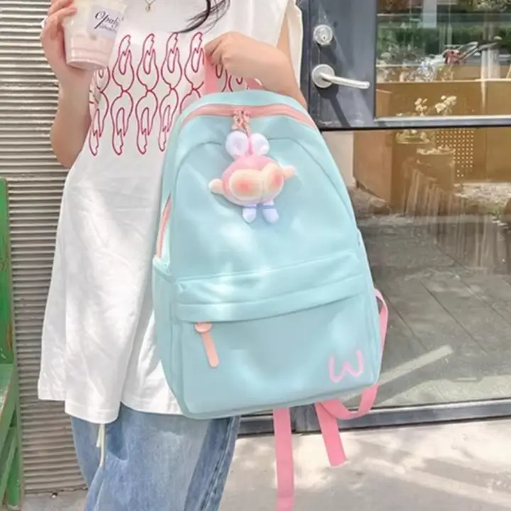 トレンディなアカデミック風リュックサック【カラーコントラスト・大学生向け・高中生対応】（セットアップ対応）