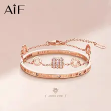 ローマ数字デザインの手首アクセサリー【重ね付け対応・ローズゴールド・女性用】