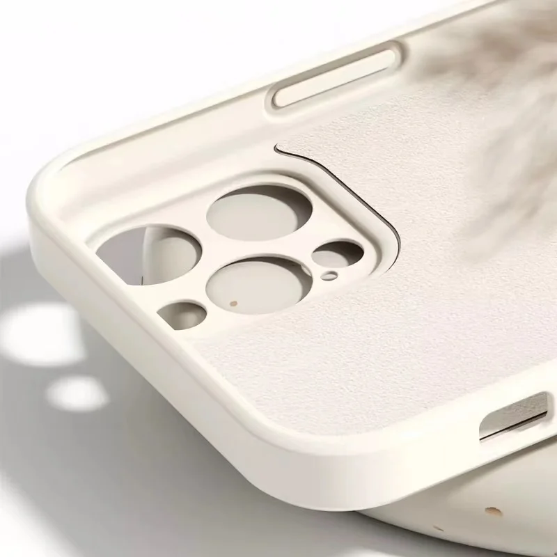 カクレモモジリ イラスト デザインのためのクリーム色 液体シリコーン スマートフォンケース