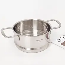 18/10ステンレス製蒸し器【両耳付き・持ち手付き】