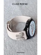 ウォッチベルト シリコン 荔枝紋 マグネット式 ラインストーン Huawei Watch GT5 GT6 Watch 4 Pro Apple Watch Xiaomi 対応 「Huawei」「Apple」「Xiaomi」
