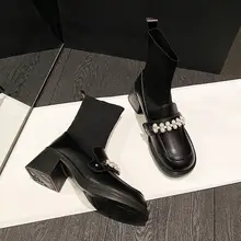 女性用 厚底ショートブーツ【マーチンブーツ・秋春用・大きいサイズ対応】