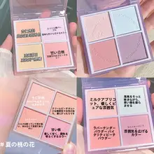 多色マットタイプのバイカラーリップ＆チークパレット【ナチュラルメイク用・女性向け】（セットアップ対応）
