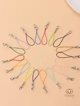 カラフルなスマホストラップDIYパーツ【メタルクリンチ・ハンドメイド用・多色】