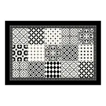 パレルモ現代風 レザー玄関マット【高級感・洗える・家庭用】