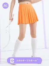 スポーツ向け テニス風 百褶スカート【 UVカット・速乾・ポケット付き・Aラインデザイン】