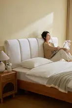 ベッドサイドクッションカバー【防撞・柔らか素材・女の子向け】