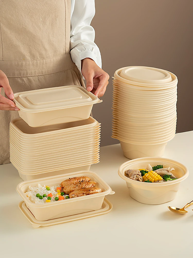 わっぱ弁当箱 レンジ調理に対応する食品グレードコーンスターチ製使い捨て箱の実用性