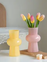 フラワーベース ガラス デザイン性 おしゃれ 上品 インスタ映え 水栽培 生け花 チューリップ リビング ダイニング インテリア雑貨